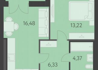 Продаю 1-комнатную квартиру, 42 м2, Екатеринбург, метро Чкаловская, улица Академика Парина, 27