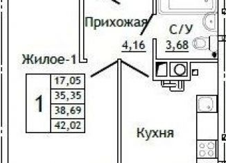 Продается 1-ком. квартира, 42 м2, Смоленск, улица Крупской, 54Б