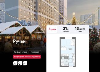 Продаю квартиру студию, 21 м2, Санкт-Петербург, метро Академическая