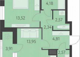 Продаю 1-комнатную квартиру, 45.9 м2, Екатеринбург, метро Чкаловская, улица Академика Парина, 27