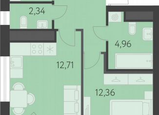 Продаю 1-комнатную квартиру, 44 м2, Екатеринбург, метро Чкаловская, улица Академика Парина, 27