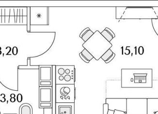 Продажа квартиры студии, 23.8 м2, Санкт-Петербург, Планерная улица, 99