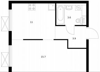 Продам 1-ком. квартиру, 34.2 м2, Котельники