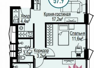 Продается 2-комнатная квартира, 58 м2, Москва, Волгоградский проспект, 32/5к2, ЖК Метрополия