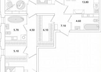 Продается 3-ком. квартира, 95.6 м2, Санкт-Петербург, Планерная улица, 99, муниципальный округ Юнтолово