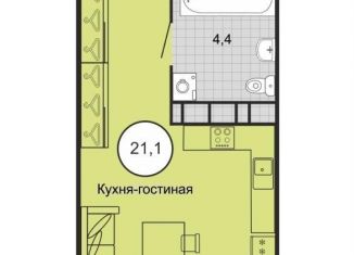 Продается квартира студия, 21.1 м2, Михайловск