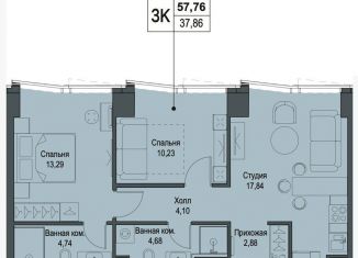 Продажа 3-ком. квартиры, 58 м2, Москва, Багратионовский проезд, 5Ак1, станция Фили