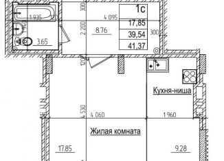 Продам 1-ком. квартиру, 41.3 м2, Новосибирская область, улица Дуси Ковальчук, 242