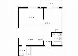 Продается трехкомнатная квартира, 61.1 м2, Иркутск