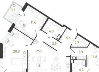 Продается трехкомнатная квартира, 96.2 м2, Санкт-Петербург, Фрунзенский район