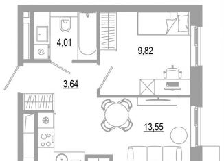 Продам однокомнатную квартиру, 31 м2, Астрахань