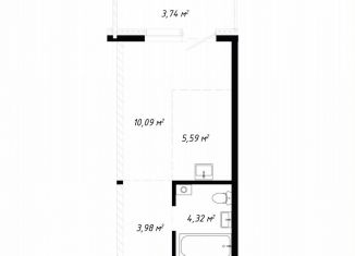 Продам 1-комнатную квартиру, 27.7 м2, Иркутская область