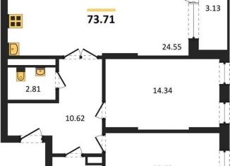 Продажа 2-ком. квартиры, 73.7 м2, Воронеж, улица Ломоносова, 116А, Центральный район