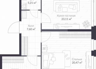 Продам 2-ком. квартиру, 72.5 м2, Санкт-Петербург, муниципальный округ Коломяги, Парашютная улица, 79