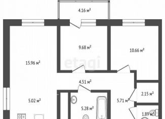 Продается 2-комнатная квартира, 65 м2, Тюмень, Калининский округ