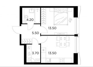 Продам однокомнатную квартиру, 40.4 м2, Москва, Войковский район