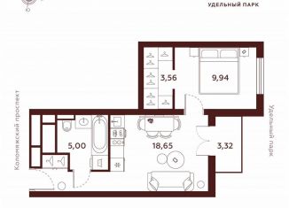 Продается 1-ком. квартира, 40.5 м2, Санкт-Петербург, метро Пионерская