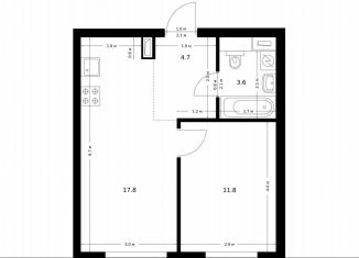 Продажа 1-комнатной квартиры, 37.9 м2, Москва, метро Медведково, жилой комплекс Полар, 1.4