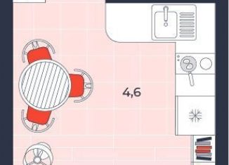 Продам квартиру студию, 26.9 м2, Тула