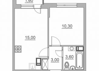 Продается однокомнатная квартира, 32.7 м2, Всеволожск, Взлётная улица, 14