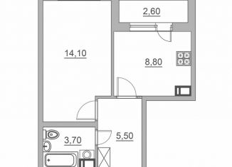 Продаю 1-ком. квартиру, 33.4 м2, Всеволожск, Взлётная улица, 14