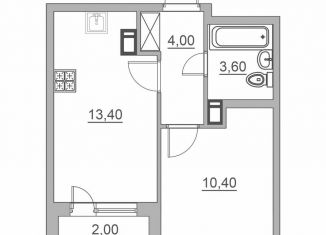 Продаю однокомнатную квартиру, 32.4 м2, Всеволожск, Взлётная улица, 14