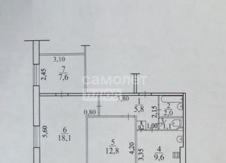 3-комнатная квартира на продажу, 56.3 м2, Комсомольск-на-Амуре, Вокзальная улица, 78