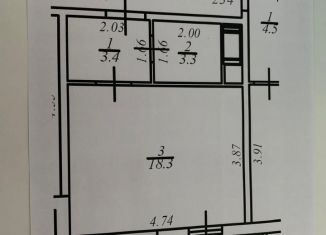 Продается квартира студия, 25 м2, Звенигород, 3-й микрорайон, 17