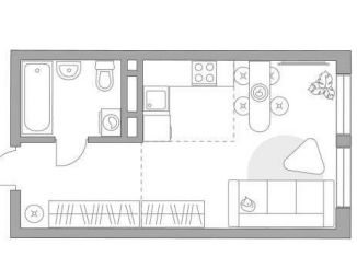 Продажа квартиры студии, 29.1 м2, Москва, метро Нагорная