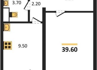 Продажа 1-комнатной квартиры, 39.6 м2, Воронеж, Ростовская улица, 18А