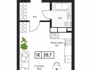 Продается однокомнатная квартира, 29.7 м2, Пушкино