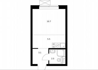 Квартира на продажу студия, 21.6 м2, Москва, район Метрогородок, Тагильская улица, 3к2