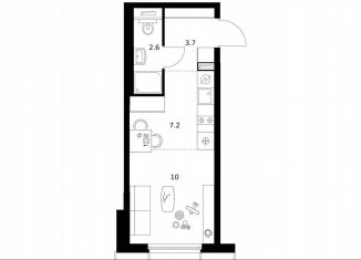 Продам квартиру студию, 23.5 м2, Москва, район Западное Дегунино