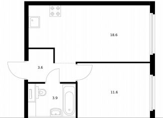 Продается 1-комнатная квартира, 37.7 м2, Москва, метро Парк Победы, жилой комплекс Барклая 6, к6