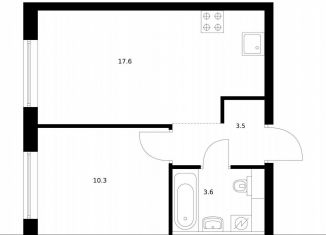 Продаю 1-комнатную квартиру, 35 м2, Московская область