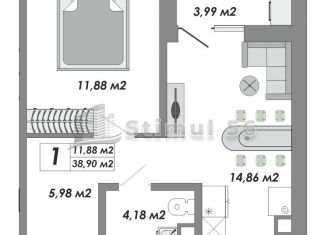 Продается 1-ком. квартира, 38.9 м2, Оренбург