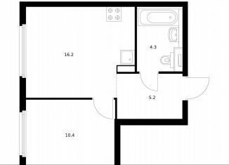 Продам 1-ком. квартиру, 36.1 м2, Москва, метро Парк Победы, жилой комплекс Барклая 6, к6