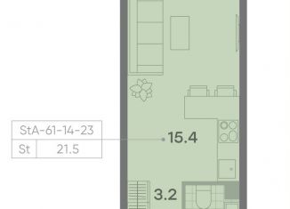 Продаю квартиру студию, 21.5 м2, Москва, ЖК Парксайд, 3, район Чертаново Центральное