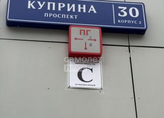 Сдается однокомнатная квартира, 30.4 м2, деревня Столбово, проспект Куприна, 30к1