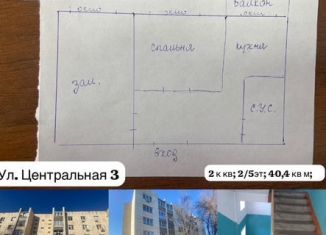 Продам 2-комнатную квартиру, 41 м2, Оренбург, Центральная улица, 3