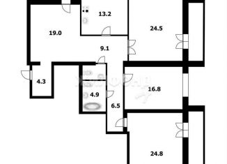 Продажа 3-ком. квартиры, 122.2 м2, Новосибирск, Лесосечная улица, 16, Советский район