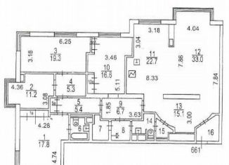 Продается 4-ком. квартира, 174 м2, Москва, Мосфильмовская улица, 70к3, ЖК Воробьёвы Горы