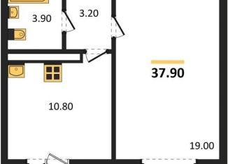 Продается 1-комнатная квартира, 37.9 м2, Воронеж, улица Шидловского, 22, Левобережный район