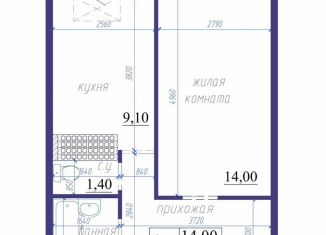 1-ком. квартира на продажу, 34.7 м2, Тюмень