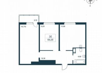 Продам 2-ком. квартиру, 66.2 м2, Ленинградская область, Цветной бульвар, 9к1