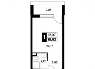 Продается квартира студия, 18.9 м2, Алушта, Перекопская улица, 4