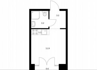 Продам квартиру студию, 20 м2, Санкт-Петербург, метро Фрунзенская, жилой комплекс Лермонтовский 54, к 2.1