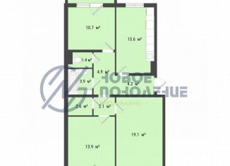 Продам 3-ком. квартиру, 76.4 м2, Омск, Центральный округ, 6-й Амурский проезд, 16