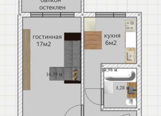 Продажа 1-ком. квартиры, 31.6 м2, Нижегородская область, улица Чапаева, 2А