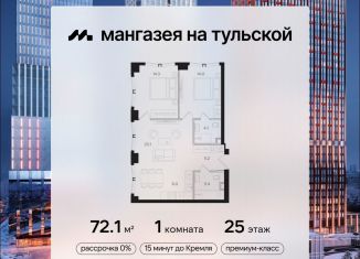 Продается 1-комнатная квартира, 72.1 м2, Москва, Даниловский район